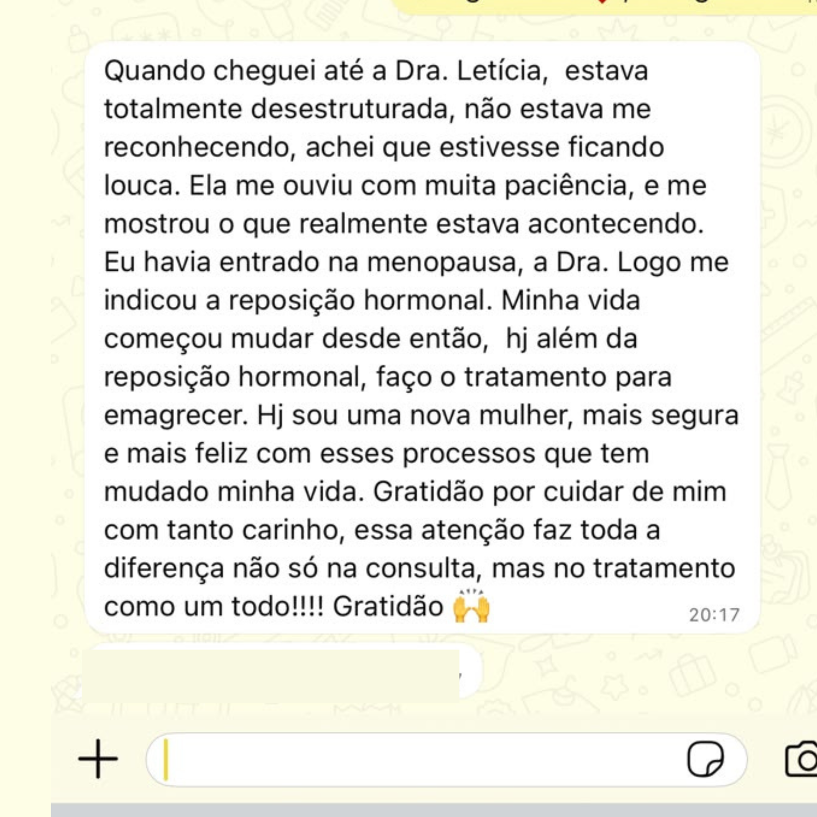 Avaliação de paciente