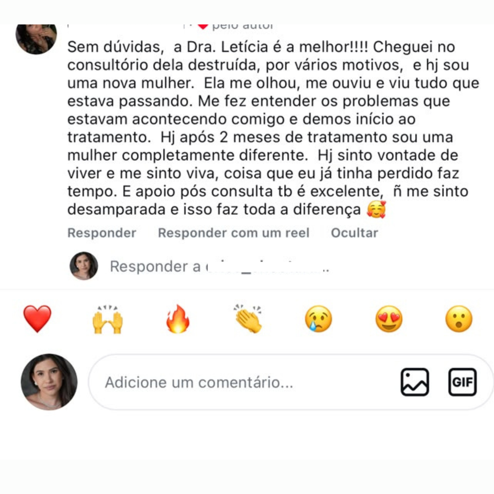 Avaliação de paciente
